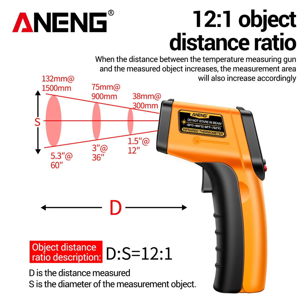 ANENG TH201 High sensitivity digital infrared measuring gun