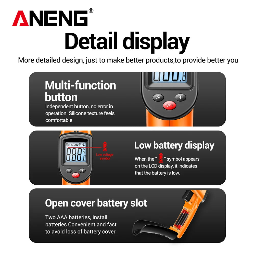 ANENG TH201 High sensitivity digital infrared measuring gun