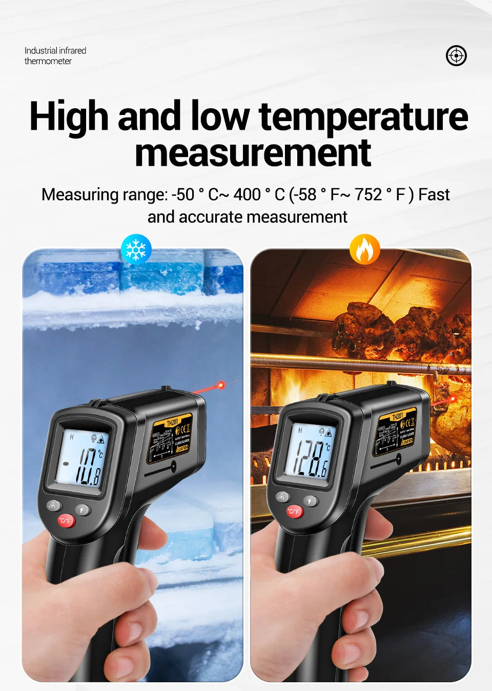 ANENG TH201 High sensitivity digital infrared measuring gun